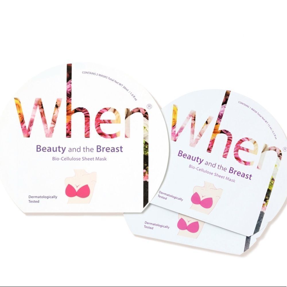 NIB WHEN Beauty & The Breast Bio-Cellulose Mask